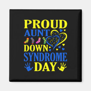 Tante Welt Down-Syndrom-Tag Bewusstseinsmonats-Gra Magnet