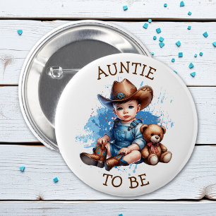 Tante   Western Baby Cowboy Babydusche Button