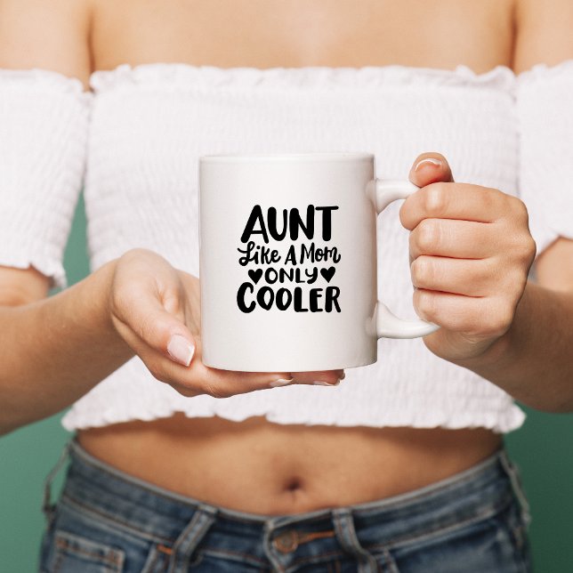 "Tante, wie eine Mutter nur viel cooler" Kaffeetasse (Von Creator hochgeladen)