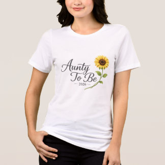 Tante wird 2026 Sonnenblume Schwangerschaftsankünd Tri-Blend Shirt