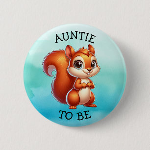 Tante Woodland Creatures Babydusche Button