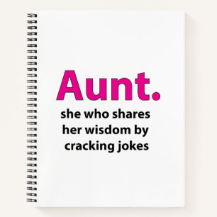 Tante Zitat Tante Notizbuch