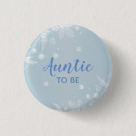 Tante zu Blue Baby Boy Showdusche l New Aunt Button