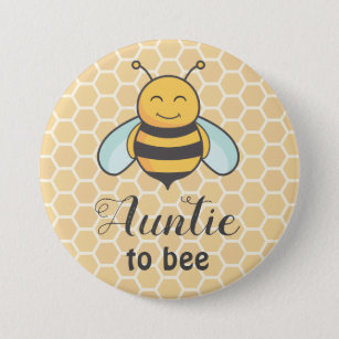 Tante zu Honeybee Tante Abzeichen Niedlich Baby Sh Button