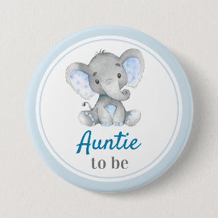 Tante zu New Tante Baby Boy Duwer Elephant Button
