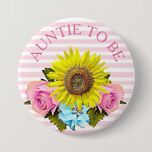 Tante, zum Babypartyknopf zu sein Button