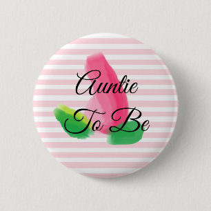 Tante zum Rosenknospe Pink Baby Duschknopf Button