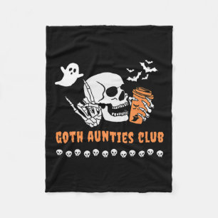 Tanten Club Tante Halloween Spooky Gothic Skelett Fleecedecke