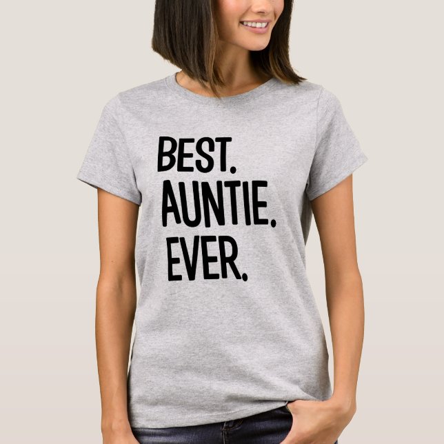 Tanten-Shirt bester Frauen Tante Ever lustiger T-Shirt (Vorderseite)