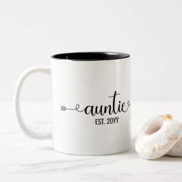 Tantentest | Tante zu Geschenken | Festgelegte Tru Zweifarbige Tasse