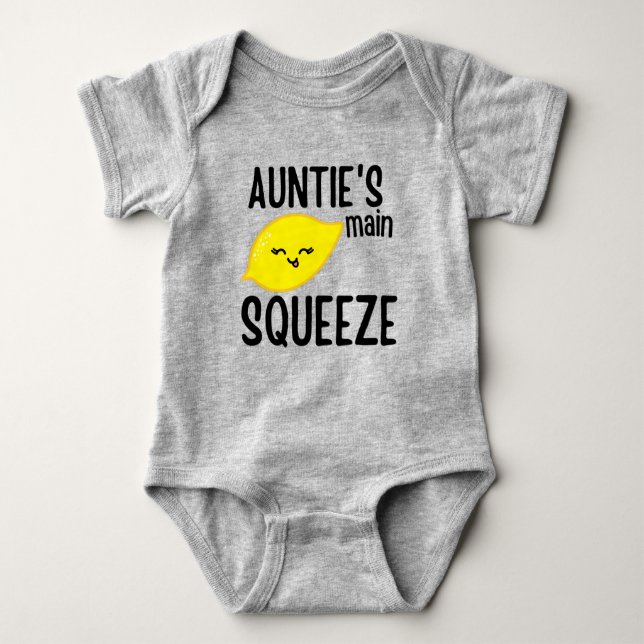 Tante's Main Squeeze Funny zu einem Tantchen Baby Baby Strampler (Vorderseite)