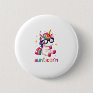 Tantikorndante Tante Dabbing Einhorn Tante Weihnac Button