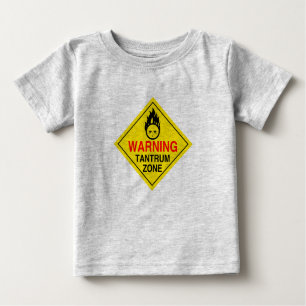 Tantrum-Zonen-Kleinkind-Shirt Baby T-shirt