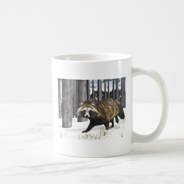 Tanuki - Raccoon Dog Tasse (Rechts)