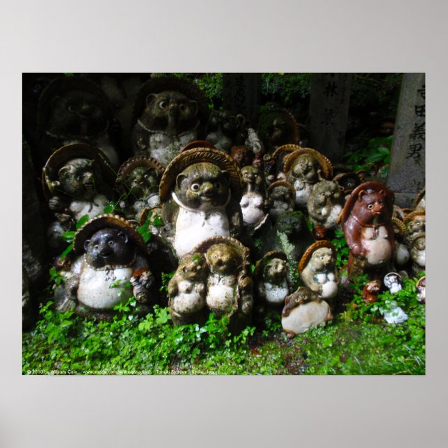 Tanuki Statues Poster (Vorne)