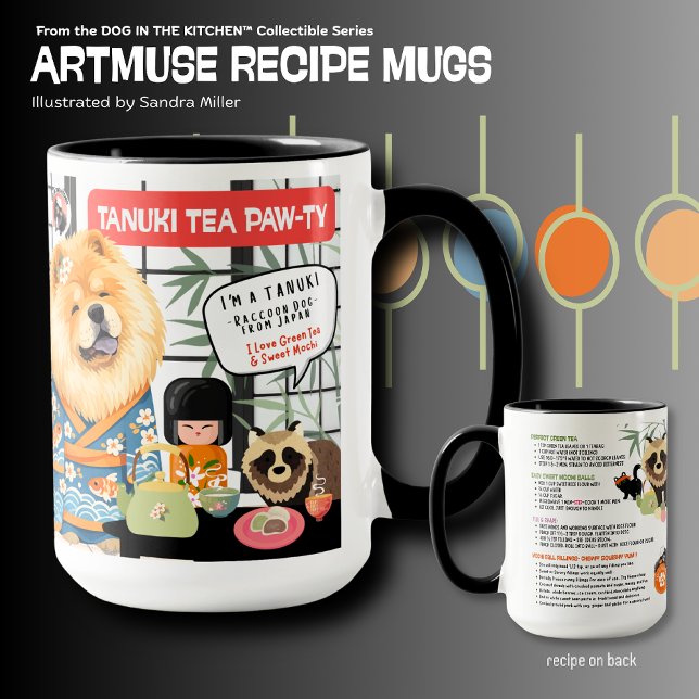 TANUKI TEA PAWTY Chow Art Muse Recipe  Tasse (Von Creator hochgeladen)