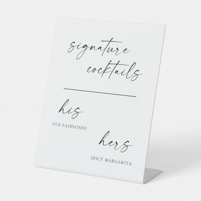 TANYA | Einfaches Zeichen für die Unterschrift von Sockelschild (Vorderseite)