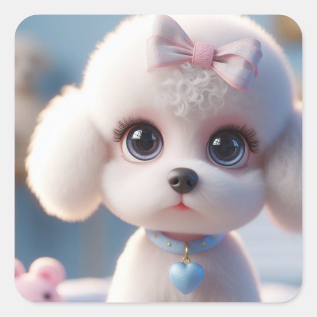 Tanya Quadratischer Aufkleber (Vorderseite)