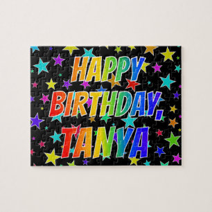 "TANYA" Vorname, Spaß "GLÜCKLICHER GEBURTSTAG" Puzzle