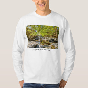 Tanyard Creek Wasserfall im Herbst Langschläfer T-Shirt