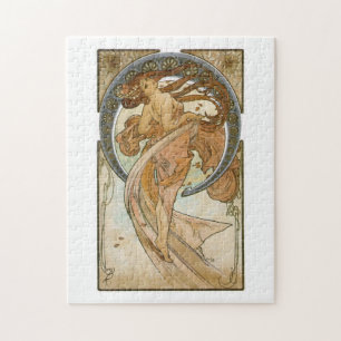 Tanz (1898), Alphonse Mucha Fine Art Nouveau Puzzle
