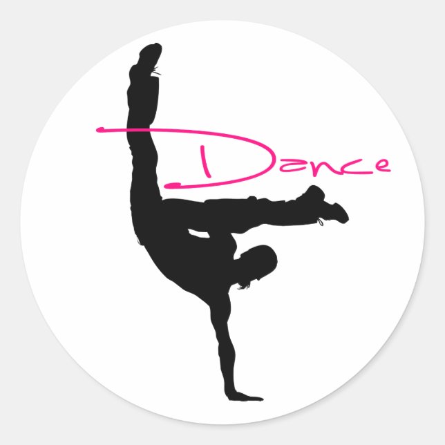 Tanz_1 Runder Aufkleber (Vorderseite)
