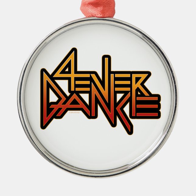 Tanz 4ever ornament aus metall (Vorne)
