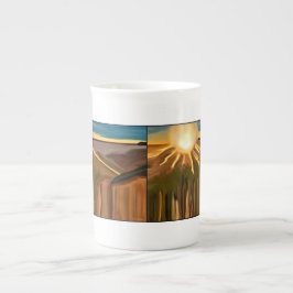 Tanz Abstrakte Kunst des Kacti Prozellantasse