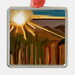 Tanz Abstrakte Kunst des Kacti Silbernes Ornament