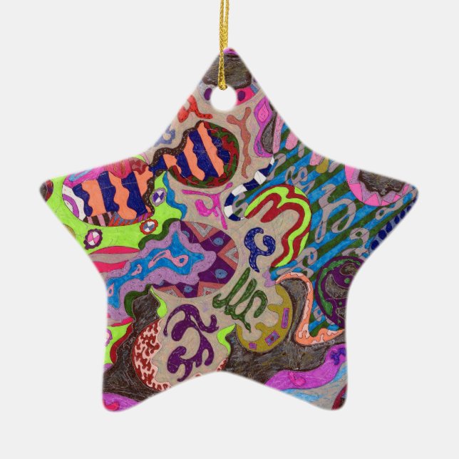 "Tanz" Abstrakte Kunst Keramikornament (Vorne)
