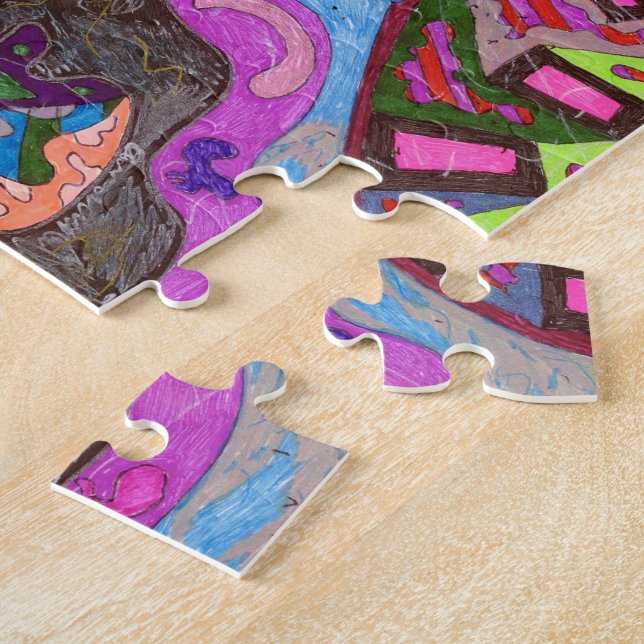 "Tanz" Abstrakte Kunst Puzzle (Seite)