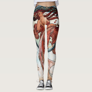 Tanz Alfons Muchas 1898 Leggings