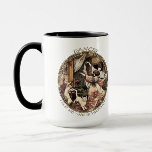Tanz, als ob niemand zusieht Art Nouveau T-Shirt Tasse