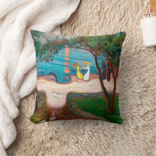 Tanz an einem Strand Edvard Munch Kissen