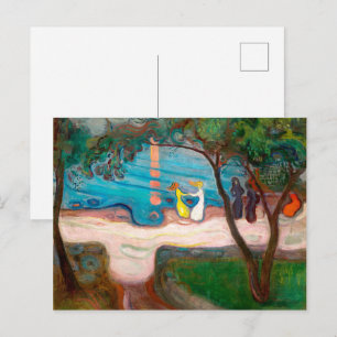 Tanz an einem Strand Edvard Munch Postkarte