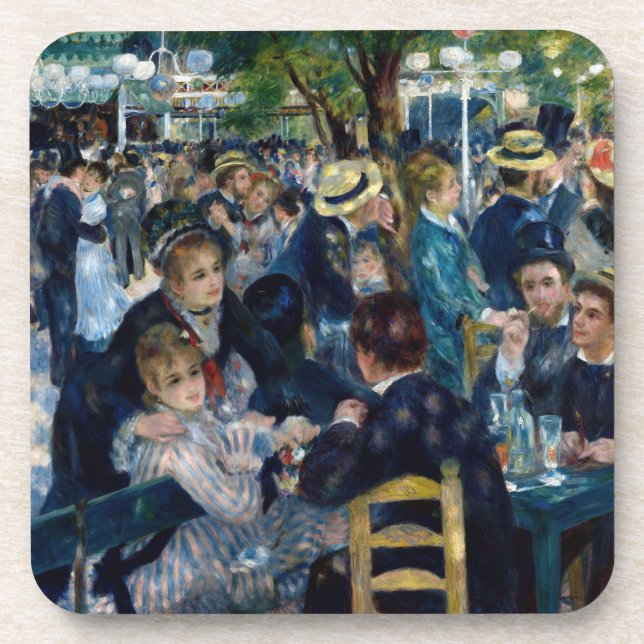 Tanz an La Galette Le Moulin de Untersetzer (Vorderseite)