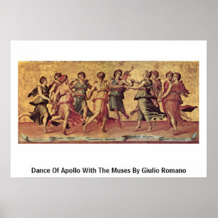 Tanz Apollo mit den Mäuse von Giulio Romano Poster