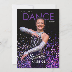 Tanz-Autogrammkarte Glitter-Showcase Tänzer Karten