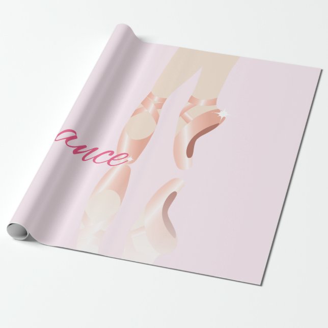 Tanz Ballet Slipper Geschenkpapier (Ungerollt)