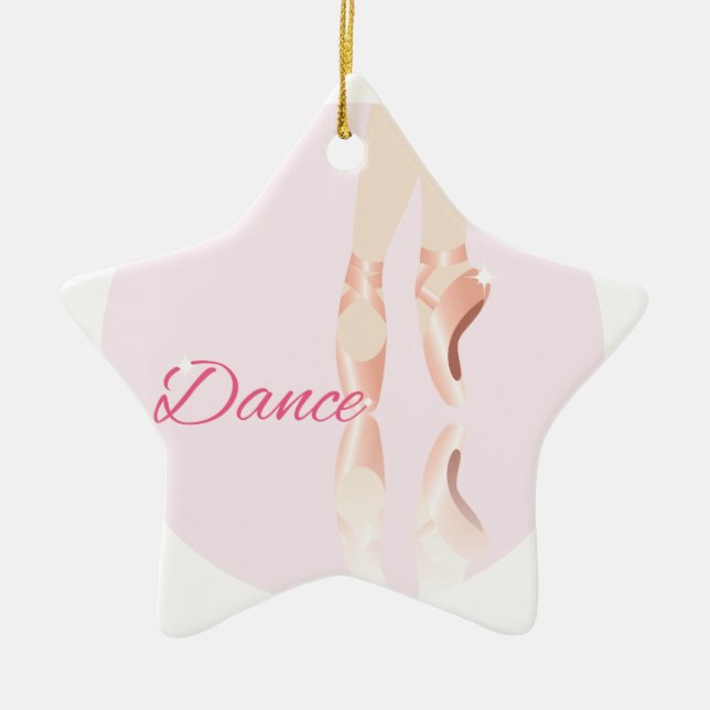 Tanz Ballet Slipper Keramikornament (Vorne)