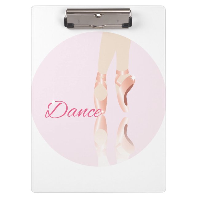 Tanz Ballet Slipper Klemmbrett (Vorderseite)