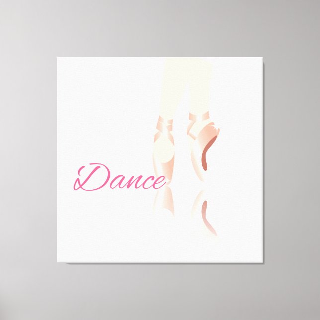 Tanz Ballet Slipper Leinwanddruck (Vorderseite)