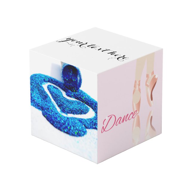 Tanz Ballet Slipper Würfel (Vorderseite Schrägansicht)