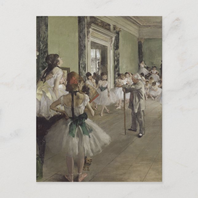 Tanz / Ballettschule - Degas Malerei Postkarte (Vorderseite)