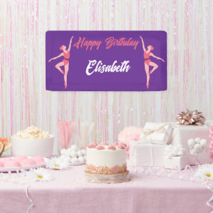 Tanz Balletttänzerin Personalisiert Alles Gute zum Banner