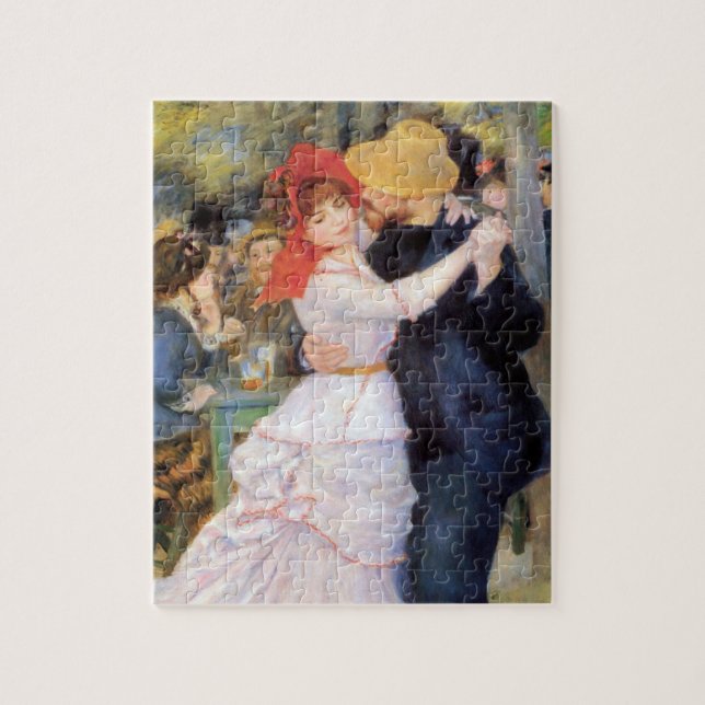 Tanz bei Bougival - Renoir Impressionist Malerei Puzzle (Vertikal)