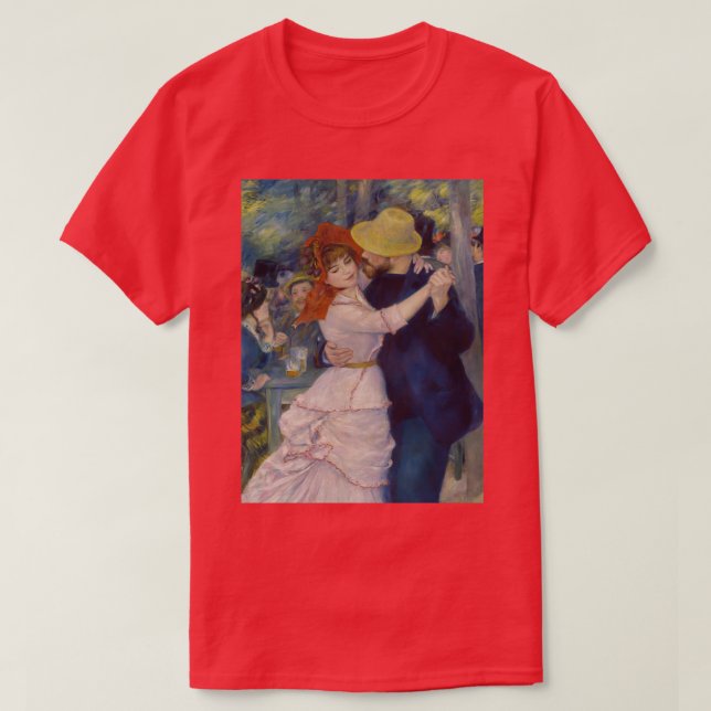 Tanz bei Bougival von Pierre Auguste Renoir 2 T-Shirt (Design vorne)