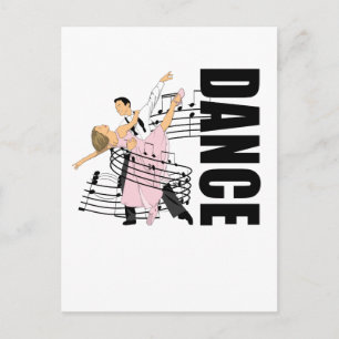 Tanz Classic Ballroom Dancing Postkarte