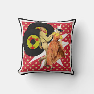 Tanz Couple Square Dance Swing Dance 50er Kissen
