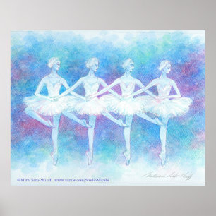 Tanz der Baby Swans Art Print Poster